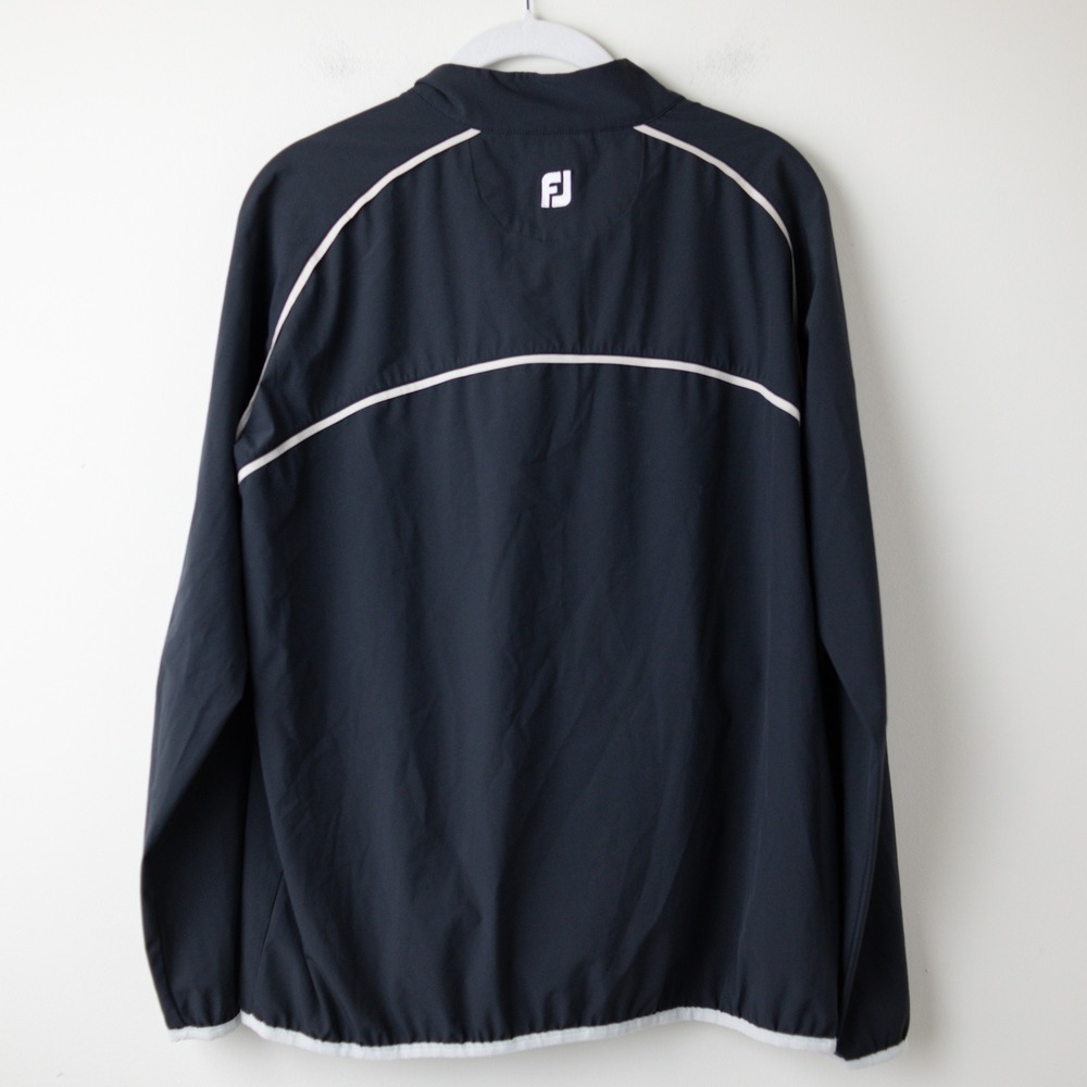 Footjoy Half Zip Woven Golf Wind Jacket Womens Small Black Rain Performace 33772 - Picture 4 of 9